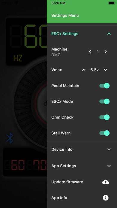 ESCx Control Screenshot