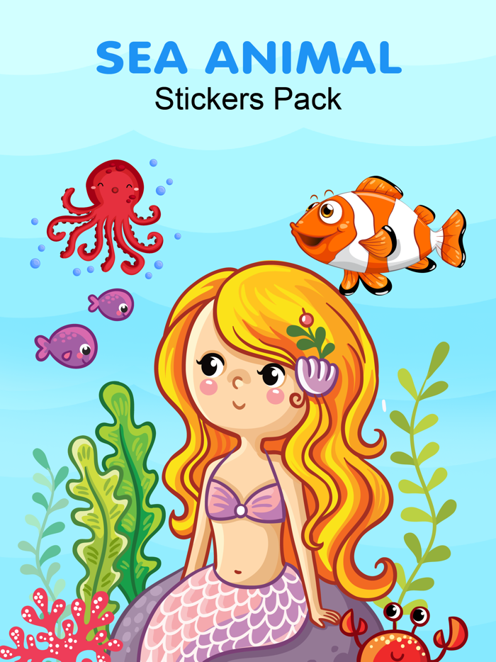 Sea Animal Stickers Pack