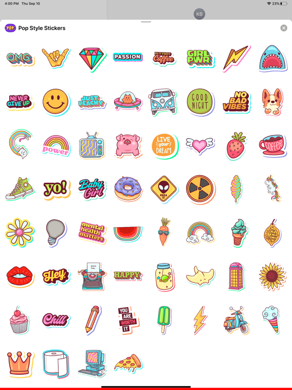 Screenshot #6 pour Pop Style Stickers