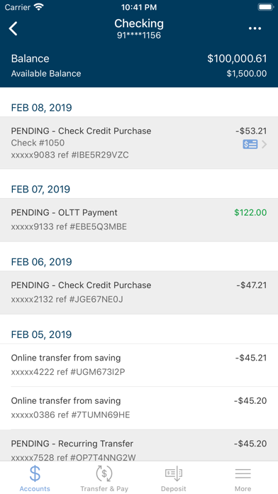 Drake Bank Mobile Banking Screenshot