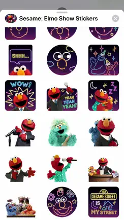 Sesame: Elmo Show Stickers iPhone image 3