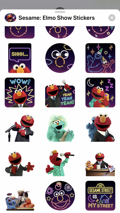 Sesame: Elmo Show Stickers screenshot 3