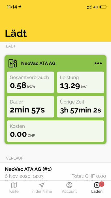 NeoVac myCharge Screenshot