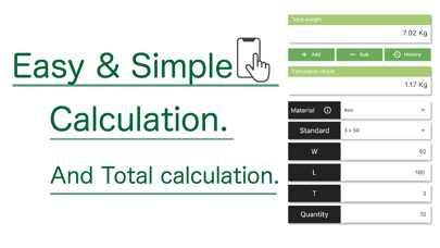 Screenshot #1 pour Weight Calculator For Metal