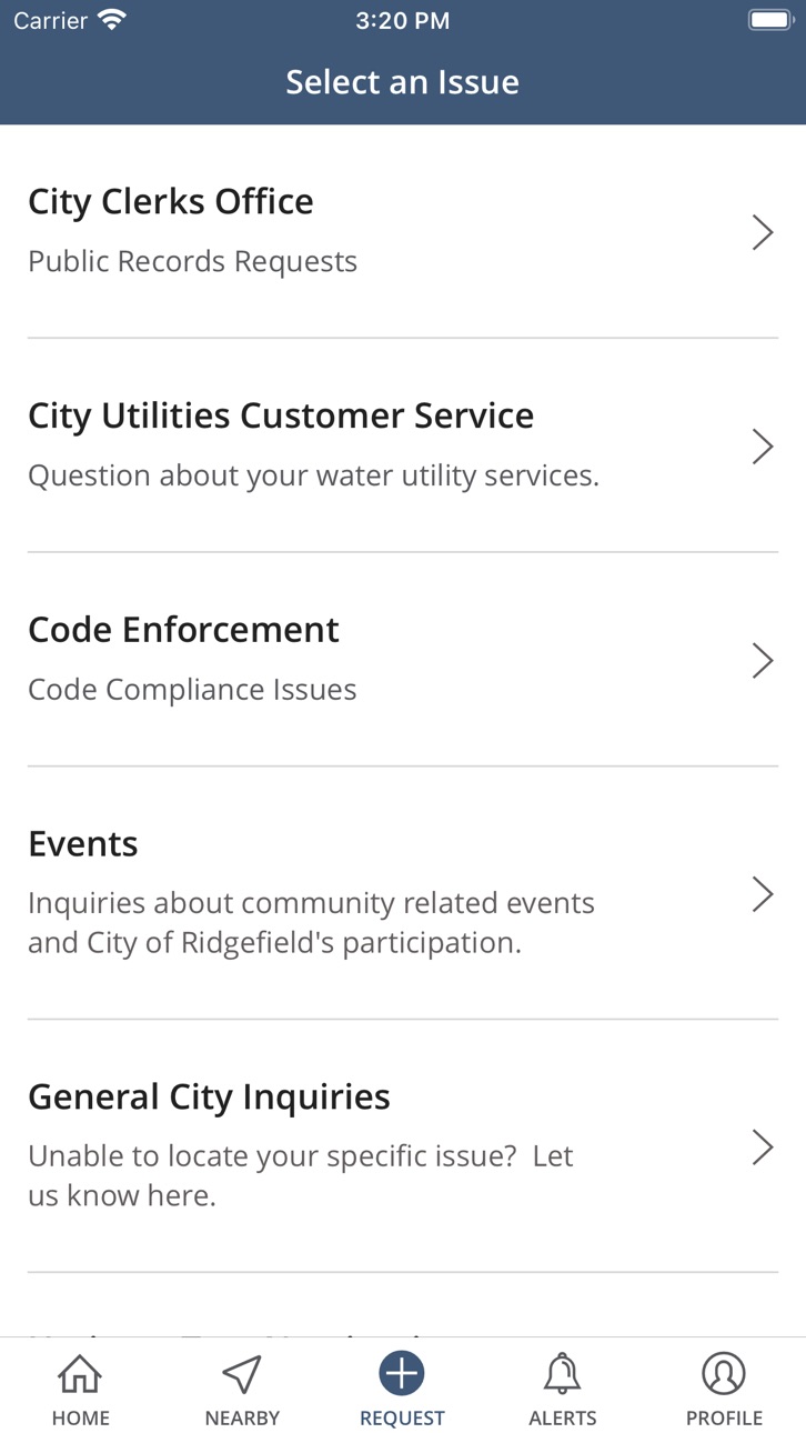 iPhone screenshot
