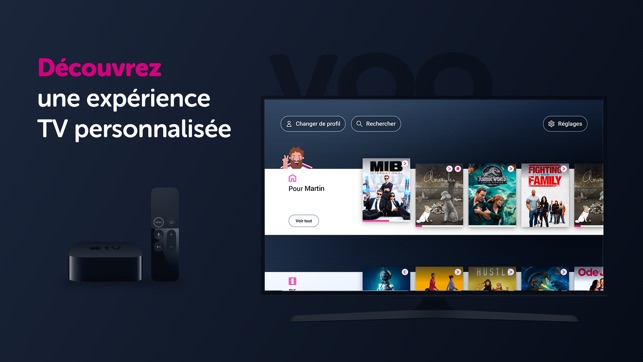 VOO TV+ dans l'App Store