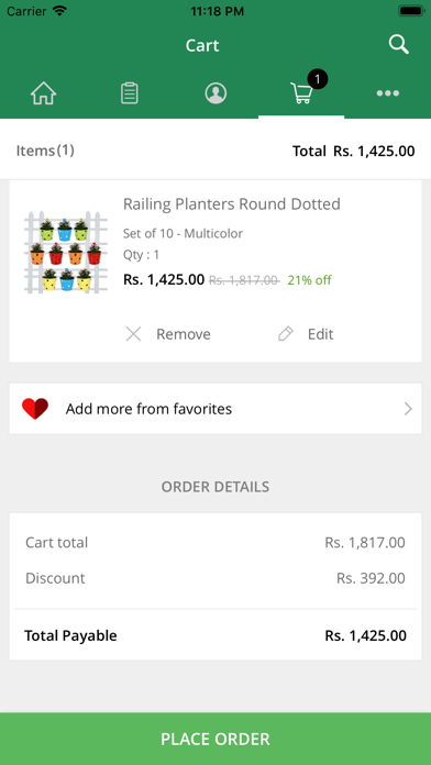 TrustBasket-Gardening products Screenshot
