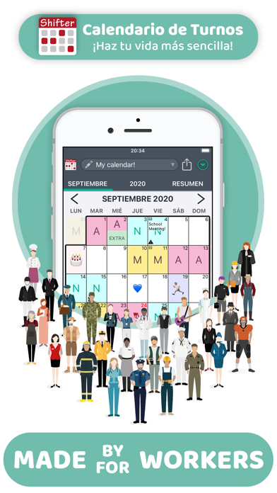 Calendario de Turnos (Shifter)
