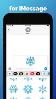 winter - snowflakes stickers iphone screenshot 3