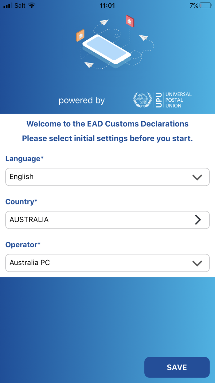 EAD Customs Declarations