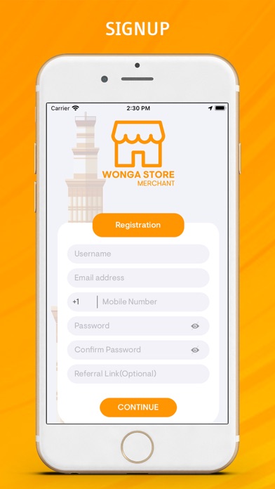 WONGA STORE MERCHANT Screenshot