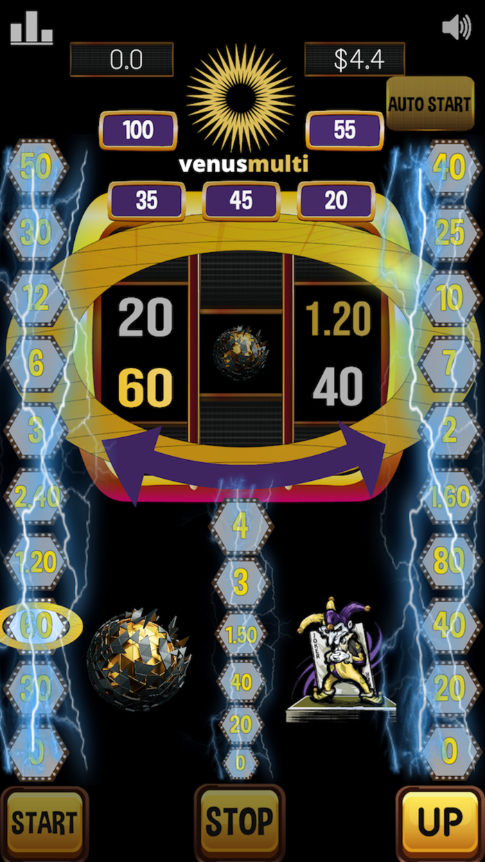 Venus multi slot machine suns