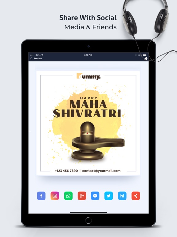 Festy - Festival Post Maker iPad screenshot 6 - Graphics & Design app
