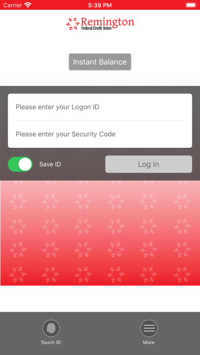 Remington Federal Credit Union Screenshot