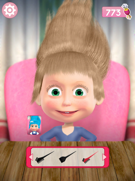 Screenshot #6 pour Masha et Michka Jeux Coiffeur
