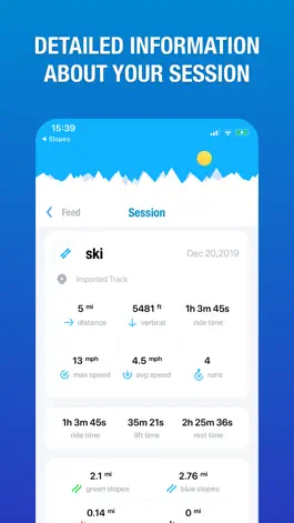 Game screenshot Ski & snowboard tracker apk