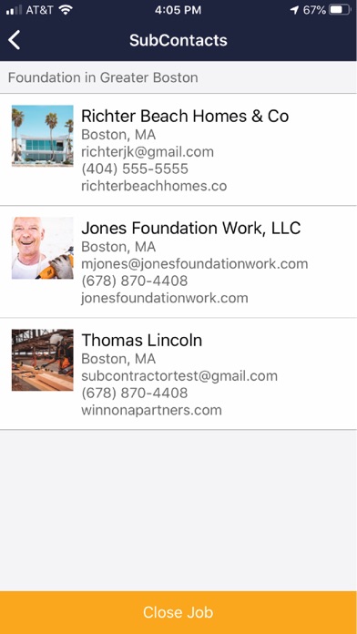 SubContacts: Contractor Jobs Screenshot