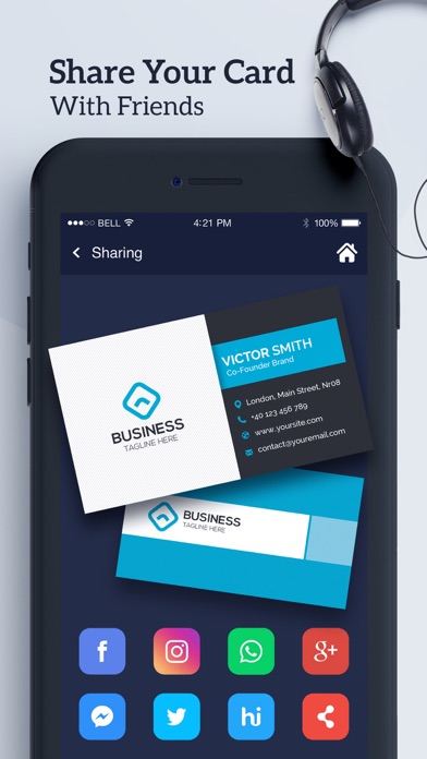 Digital Business Card Maker Screenshot