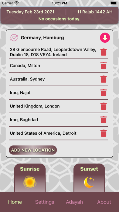 Shia Prayer Times Screenshot