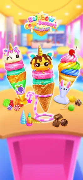 Game screenshot Rainbow Cone Dessert Maker mod apk