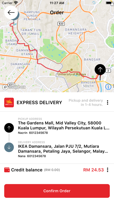 FGVDelivery Consumer App Screenshot