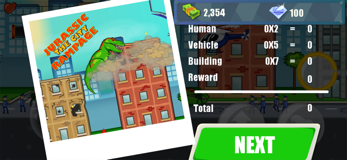 Jurassic Dinosaur City Rampage