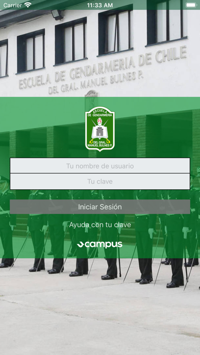 Ucampus Gendarmería Screenshot