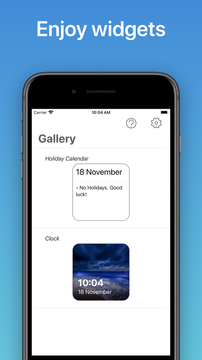 Widget and daily quotes – clock