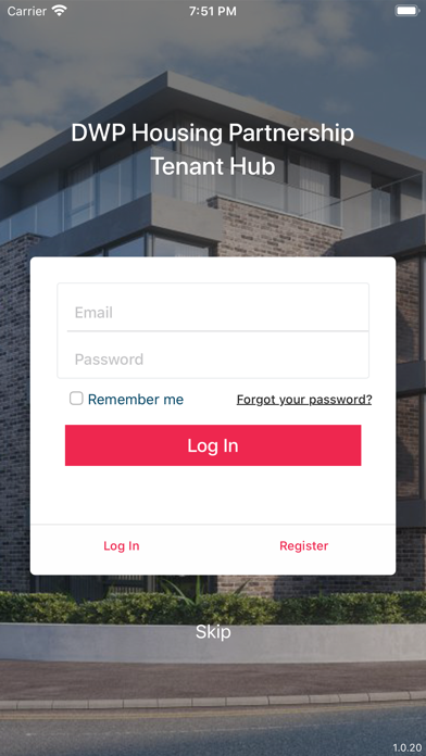 DWP Housing Screenshot