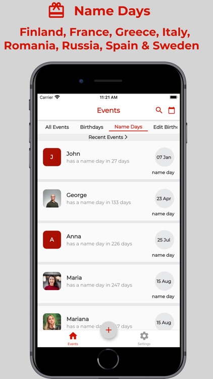 EVENTI - Birthdays & Name Days screenshot-3