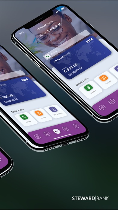 Steward Bank Visa Screenshot