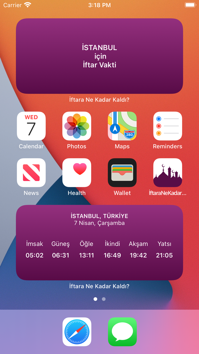 İftar Vakti - İmsakiye 2021