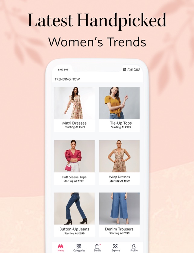 myntra online shopping for women's western wear