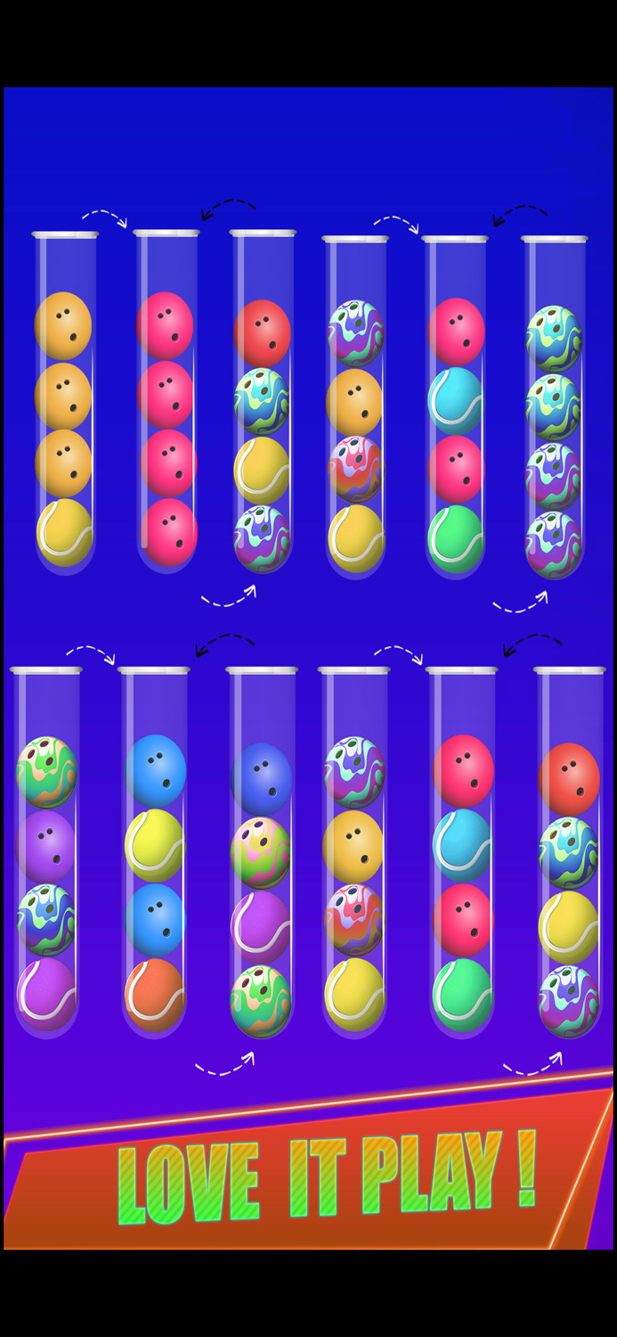 Color Ball Sort It puzzle