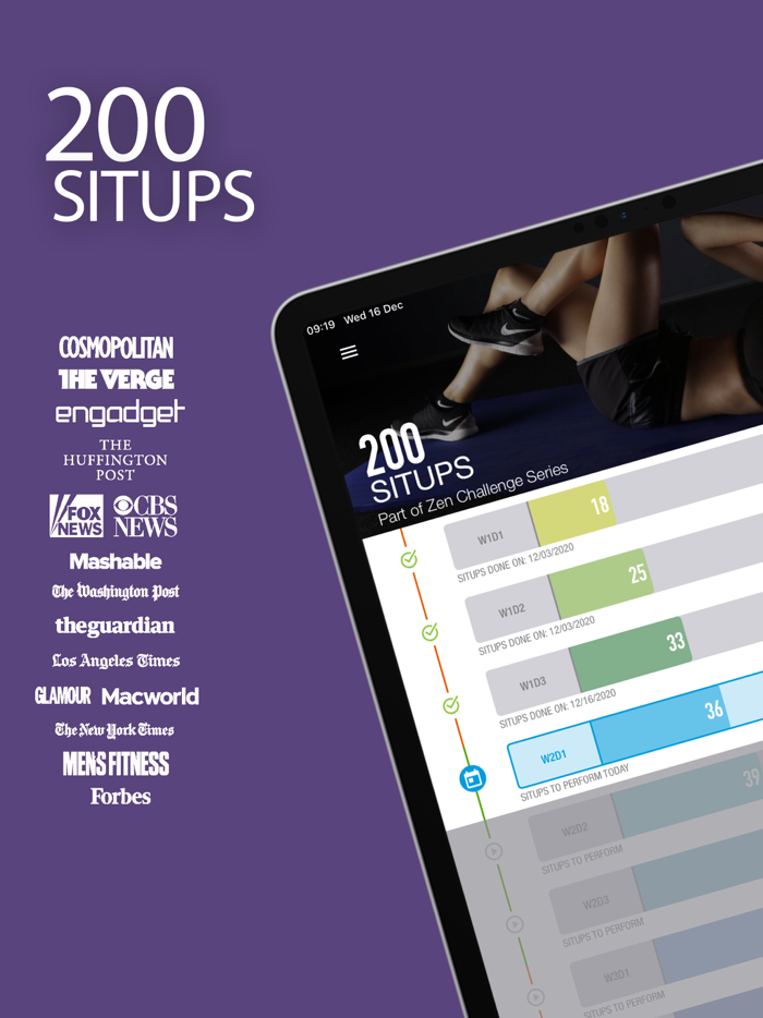 0-200 Situps Trainer Challenge