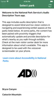 nps audio description tours iphone screenshot 1
