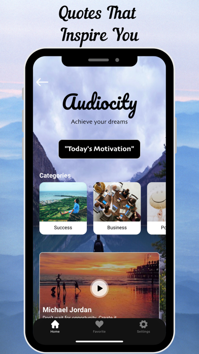 Screenshot #1 pour AudioCity - Daily Affirmations