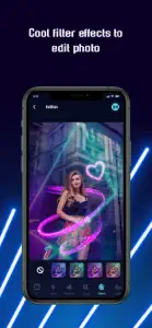 Neon Photo Editor - 3D Spiral screenshot #5 for iPhone