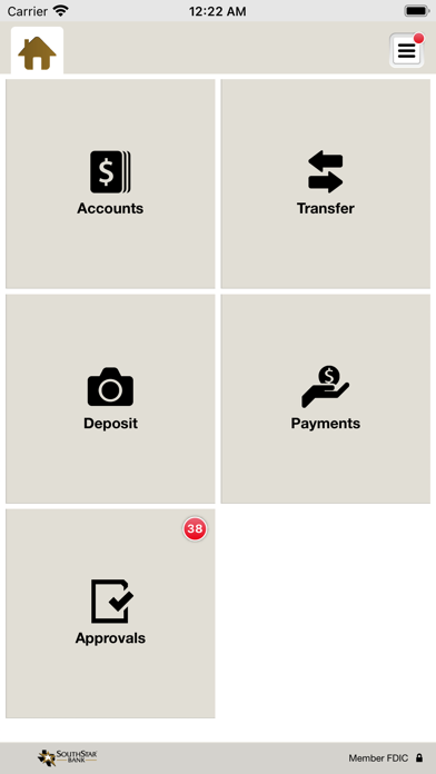 SouthStar Bank Mobile Business Screenshot