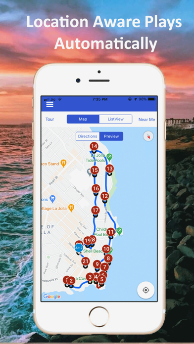 La Jolla San Diego Tour Guide Screenshot