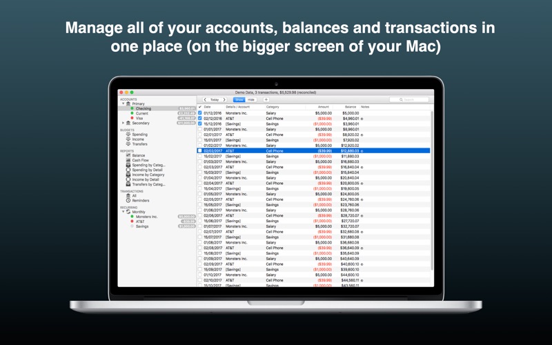 account tracker xl iphone screenshot 2