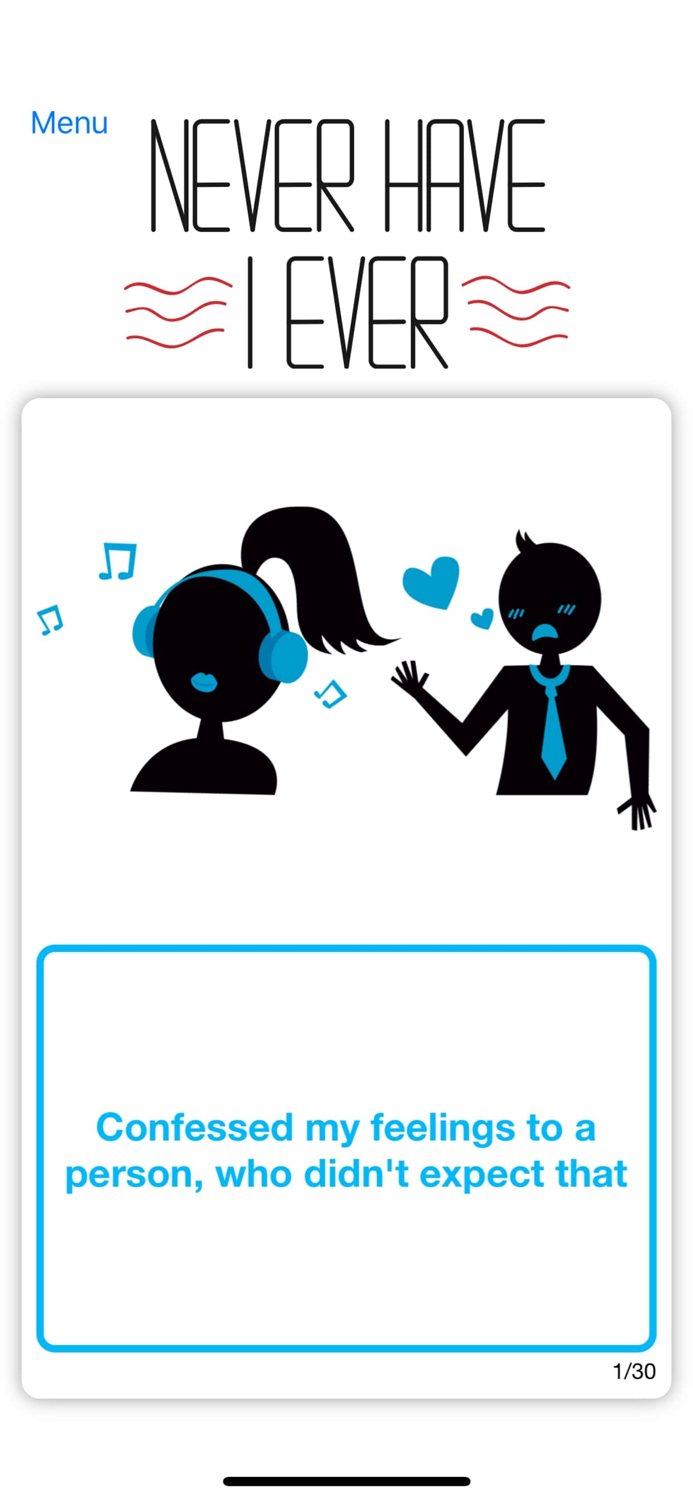 Never Have I Ever. Party game