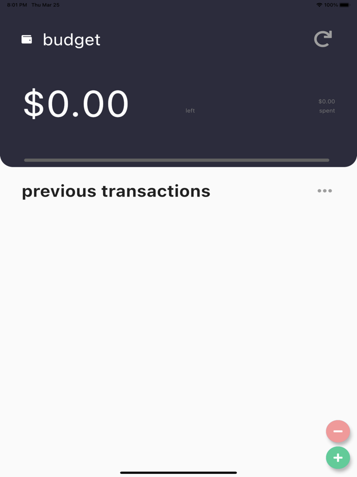 buddy - a simple budgeting app