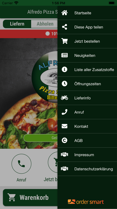 Pizza Service Alfredo Screenshot