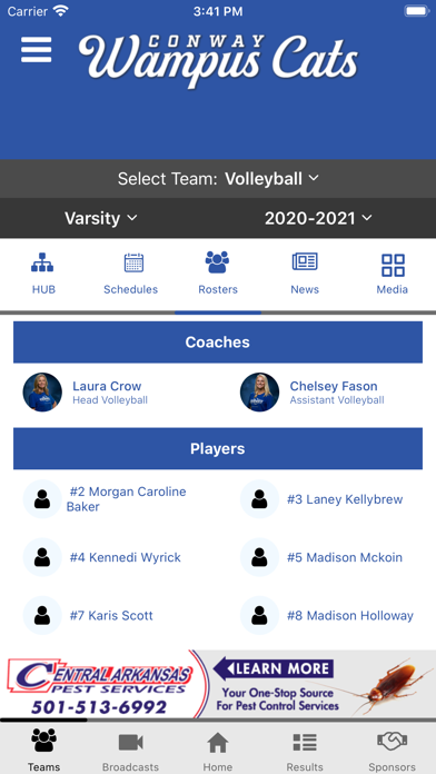 Conway Wampus Cats Athletics Screenshot