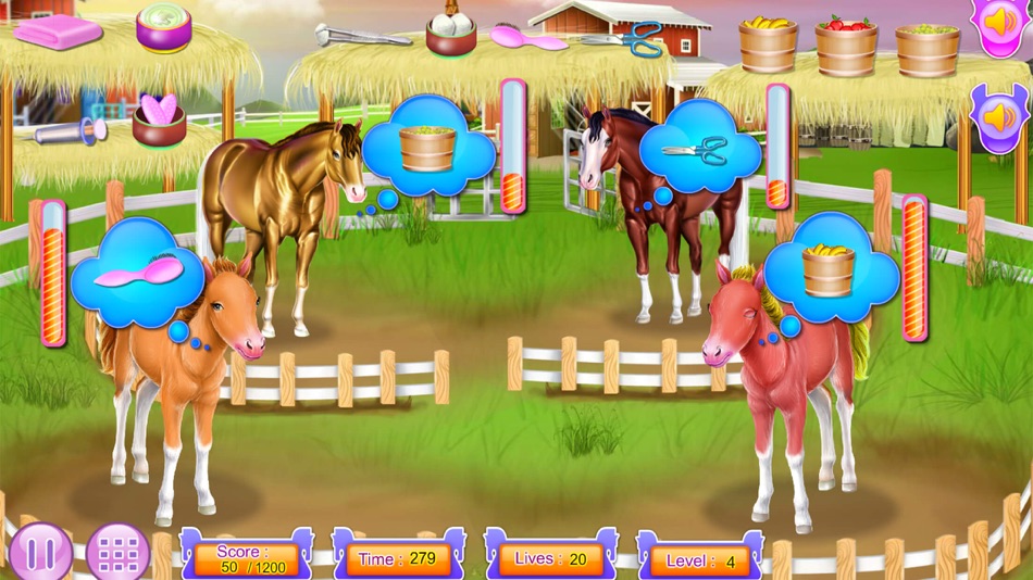 #3. Horse and pony caring game (iOS) 由: Les Placements R.A. Inc.