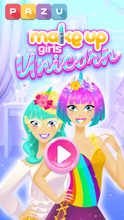 Makeup girls unicorn dress up screenshot-0