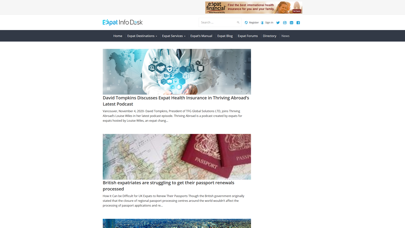 Expat Info Desk Screenshot