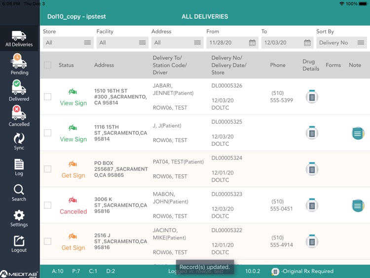 Mobile Delivery App
