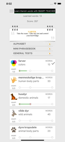 Game screenshot Learn Danish words with ST mod apk